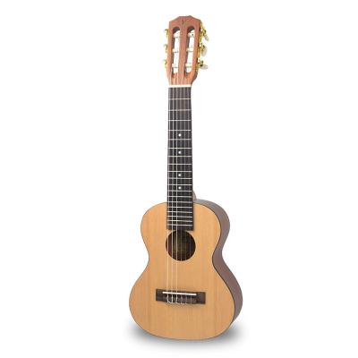 China 28 Inch GUITAR GL-01 Guitarlele Plywood 6 String Beginner Practice Kids Guitar Girl Travel Guitar Customized for sale