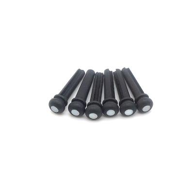 China GUITAR Factory Supply Solid Ebony String Pin With White Dot For Acoustic Guitar &Ukulele Bridge String Pin for sale