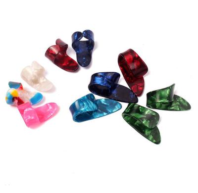 China GUITAR factory wholesale multi color guitar finger cover protector picks thumb picks for sale