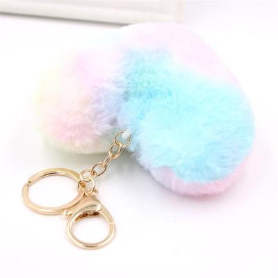 China Love Pendant Heart Shaped Light Bulb Case Cell Phone Plush Plush Toy Bag Accessories Fashion Key Pendant for sale