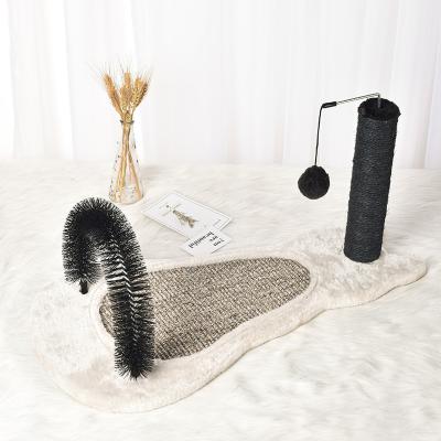 China Viable Cat Scratching Board with Wear-Resistant Scratch Cat Climbing Frame Cat Scratching Board Toy Brush for sale