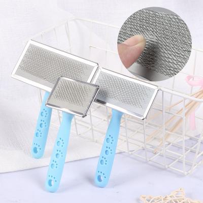 China Slicker Cat Dog Comb Pet Grooming Hair Removal Amazon Success Viable Massage Comb Cleaning Brush For Cat for sale