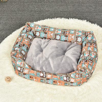 China PSM Sustainable Wholesale Manufacturer Soft Luxury Pet Cushion Removable And Washable Pet Bed For Dogs for sale