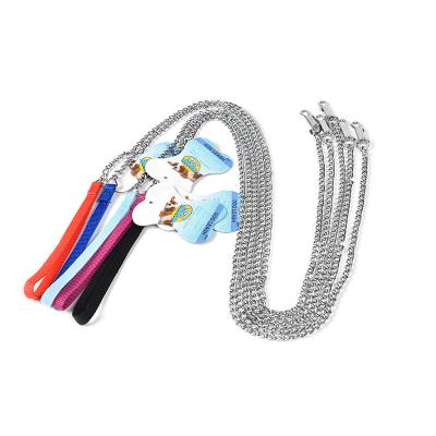 China PSM Viable Pet Supplies Wholesale Pet Supplies Dog Leash Stainless Steel Foam Grip Dog Leash for sale