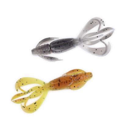 China YOUME Soft Bait Crazy Soft Fin Fishing Lures 70mm Soft Silicone Baits Shrimp 90mm Bass Lures for sale