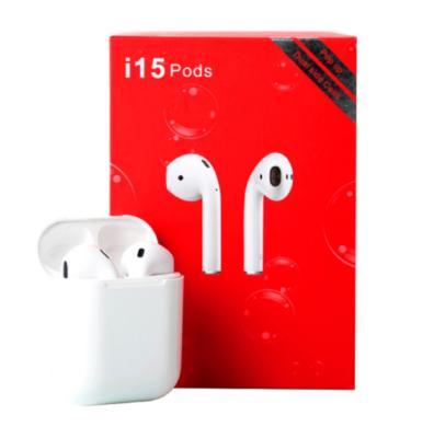 China Perfect Sound Wireless Stereo i12 i15 TWS Headphone TWS Earbuds Bass Earphone Stereo Handsfree Earphone for sale