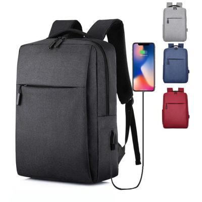 China With USB Smart Anti-theft Women Men Backpack For Laptop With Usb Compartment Premium Slim Polyester Laptop Backpack for sale