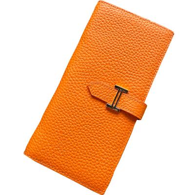 China Hot Sale Fashionable RFID Blocking Card Holder Ladies PU Leather Multi Bifold Purse Pockets Wallet Women for sale