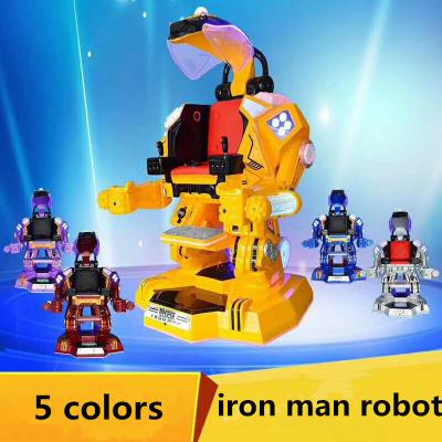 China 2018 China factory amusement walking robot with music and laser fighting mode for adult and kiddie rides for sale