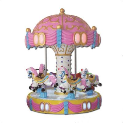 China Guangzhou factory indoor/outdoor kids amusement park carousel 6 seats carousel mini merry go round for sale for sale