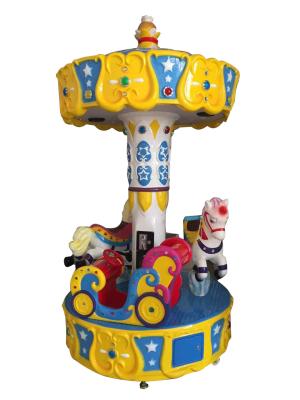 China Children's Park Outdoor Indoor Amusement Equipment Ride Horse Mini Carousel 3players merry go round for sale for sale