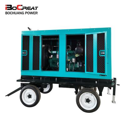 China Weifang Silent Generator 100kw/125kva Mute Mobile Trailer Diesel Generator Set (Because-100/125GF) Because-100/125GF for sale