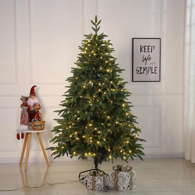 China Hot Sale Luxury Green PE Christmas Tree , PVC Artificial Hung Christmas Tree With LED for sale