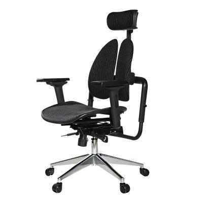 China (Size)Adjustable Ergonomic Adjustable Office Chair Lumbar Support High Back With Breathable Mesh Seat Cushion Adjustable Head Rests for sale