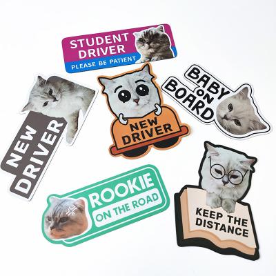 China PVC Magnet Car Sticker Logo Magnetic Sticker Custom Car Magnet For Advertising for sale