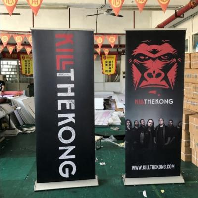 China Retractable Custom Promotional Roll For Racks Roll Up Base Wide Roll Up Display for sale