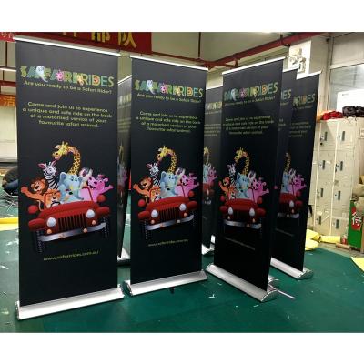 China Economical Retractable 2 Leg Promotion Advertising Roll Up Aluminum Roll Up Banner Stand Display For Advertising for sale