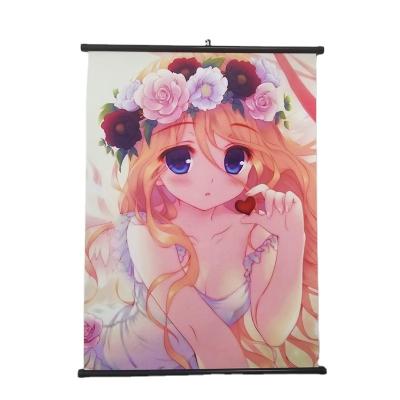 China Custom Indoor Outdoor Hotel And Resort Fabric Wall Advertising Hanging Scroll Banner for sale