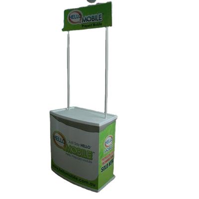 China Custom Promotion Display Trade Show Advertising Counter Table For Exhibition 181*80cm for sale