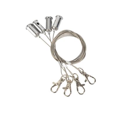 China Display Suspension Kit Stainless Steel Led Wire Hanging System And Rope Adjustable Clamp for sale