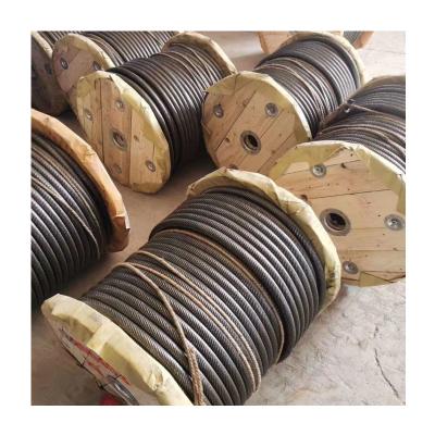 China Rope 8mm 12mm 30mm Round Wire Steel Wire Rope Steel Wire Rope For Elevator Cableway for sale