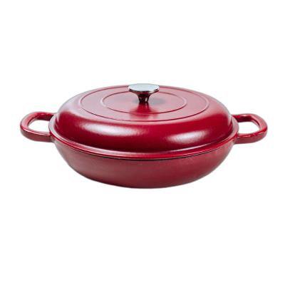 China 3L Cast Iron Dutch Oven Non Stick Dutch Oven Self Circulating Design for sale