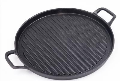 China GRILL würzte vor Roheisen-Bratpfanne Pan With Superior Heat Retention zu verkaufen