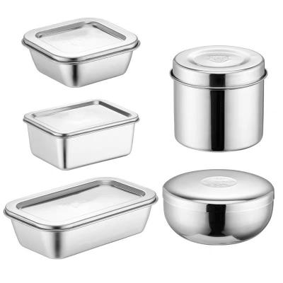 China Leakproof Stainless Steel Containers With Lids For Food Storage – BPA Free & Dishwasher Safe for sale