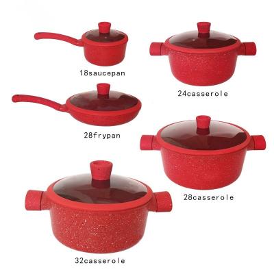 中国 Scratch-Resistant 10-Pieces Aluminum Frying Pans Sets Ideal For Baking 販売のため