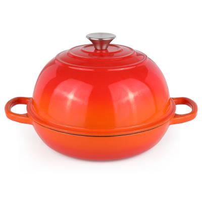 China Horno holandés de hierro fundido enmallado de 6 QT    Perfecto para hornear la masa agria, cocinar y cocinar lentamente en venta