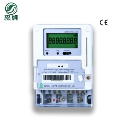 中国 160x112x71mmの単一フェーズ前払いされたエネルギー メートル再充電可能な電気50Hz 販売のため