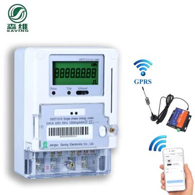 China 5A AC/DC Power Smart Prepaid Energy Meter with LCD and GPRS/GSM Communication en venta