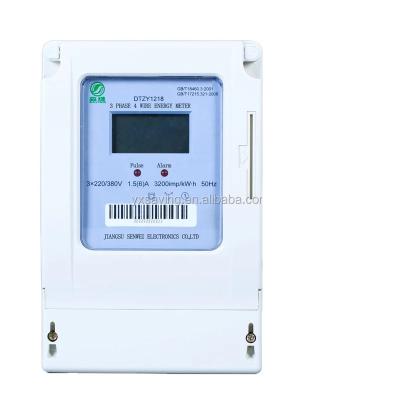 China 1-100A Current Range 50-60Hz Frequency Range Three Phase Prepaid Energy Meter zu verkaufen