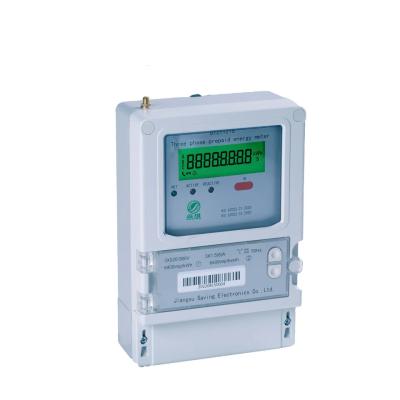 China Three Phase Prepaid Energy Meter with LCD Display 50Hz 1KW GPRS en venta