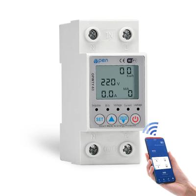 China Power Consumption≤2W 0.5 Class Rail Din Single Phase Meter with and IP51 Protection Level for sale