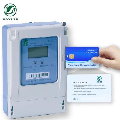 China 50-60Hz Frequency Range Prepaid Electronic Energy Meter with Class 1.0 Accuracy and -25-55 Degree for sale