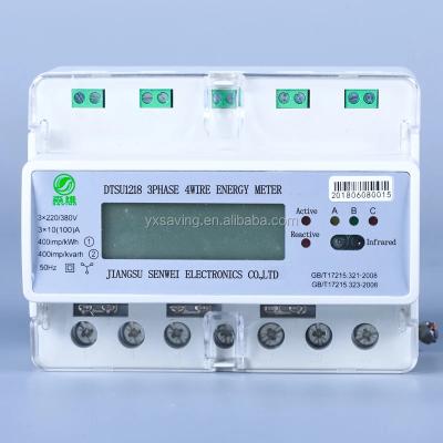 China LCD Display Din Rail 3 Phase Energy Meter for Energy Efficiency Monitoring for sale