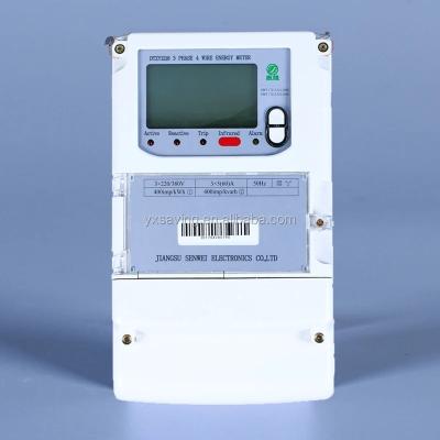 China Modbus RTU Compatible 3 Phase 4 Wires Din Rail Smart Energy Meter Wifi for sale