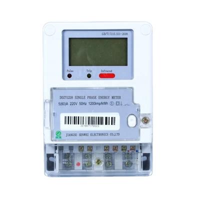 China Affordable Smart Prepaid Energy Meter with 50Hz Frequency 220V Voltage and 5A Current for sale