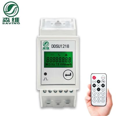 중국 데이터 메모리 단일 단계 Din Rail 에너지 미터 주파수 범위 50/60Hz -25C- 55C 데이터 저장 판매용