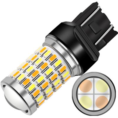 China Wholesale 3.1W 367LM 1156 Turn Light 1157 Bay15d 3157 7440 7443 T20 Led 4014 72 Dual Color SMD 3030 4SMD Car Brake Reverse Light DJ137-7443 for sale