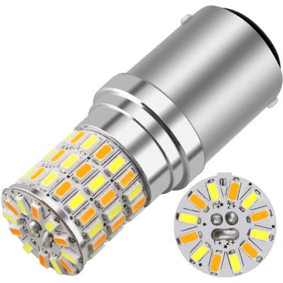 China Wholesale 2.9W 1156 Turn Light 1157 BAY15D 3156 3157 P27/7W 7440 Dual Color Car Led Turn Signal Light 7443 3014 66SMD DJ134-7443 for sale