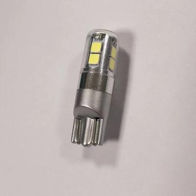 China Wholesale 12V 232LM T10 W5w 194 License Plate Light Led Bulb 3030 10SMD SX123-T10 White Car Interior Light Reading Lamp for sale