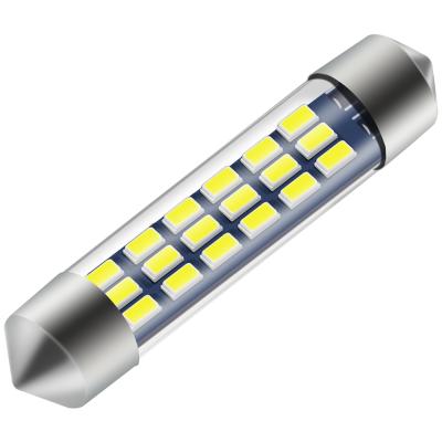 China Light High Quality 80LM C5W License Plate Festoon Led 3014 41MM 18 SMD Car Reading Light DJ130 Dome 6413K for sale