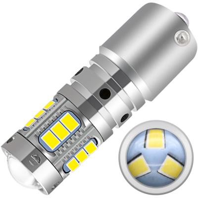 China Turn 12V 308LM BA15S 1156 P21W DJ011 Lamp 18SMD 1157 BAY15D P21/5W Led Auto Backup Turn Signal Light Super White White Lamp 1157 BAY15D P21/5W for sale