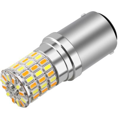 China Wholesale 2.9W 1156 Turn Light 1157 BAY15D 3156 3157 P27/7W 7440 Dual Color Car Led Turn Signal Light 7443 3014 66SMD DJ134-7443 for sale