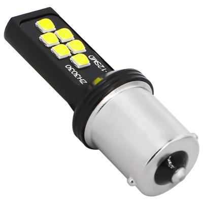 China Turn Light High Power 4.4W 465LM 1156 S25 P21/5w 3156 3157 7443 Canbus 3030 12SMD Car Led Auto Turn Signal Light WJ021 for sale