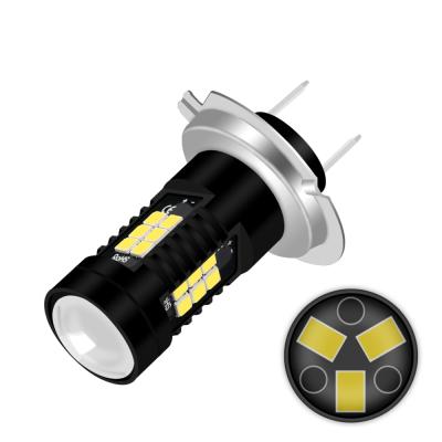 China Fog Light 5.5W Super White 700LM H4 H7 PX26D Led Headlight 2835 21SMD Auto Bulb Car Fog Light DJ214-H7 for sale