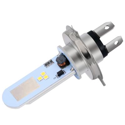 China Motorcycle Led Headlights Hot Selling 5.5W 426LM H4 Motorcycle Led Headlight 3030 High Low Beam 6SMD White Bulbs 10-30V DJ034 for sale