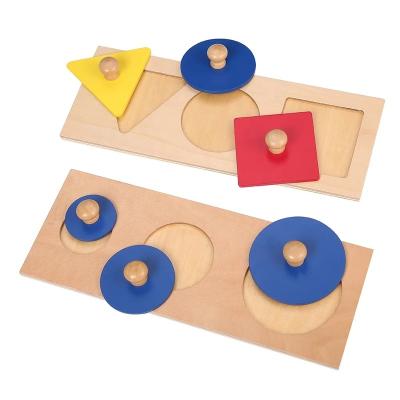 China Early Education Toddler Montessori Multiple Geometry Shape Puzzles Magnetic Educational Toys for sale